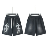 Hellstar Shorts Summer Casual Sports Wash Shorts