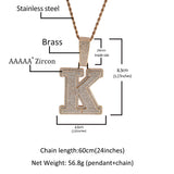 Jewelry Alphabet Necklaces Hip Hop Personality Diamond Set Couple Necklaces Word Up St. Valentine's Spectrum Jesus Pieces