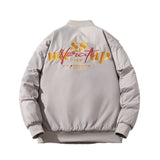 Men Vintage Jackets Autumn and Winter Padded Jacket Embroidered Baseball Suit Padded Suit Flight Suit