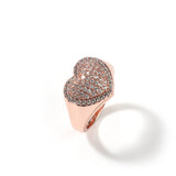 Rings Copper Set 5A Zircon Couple Ring Love Ring Spectrum St. Valentine's