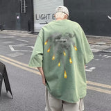 Men T Shirt Heavy Cotton plus Size Loose