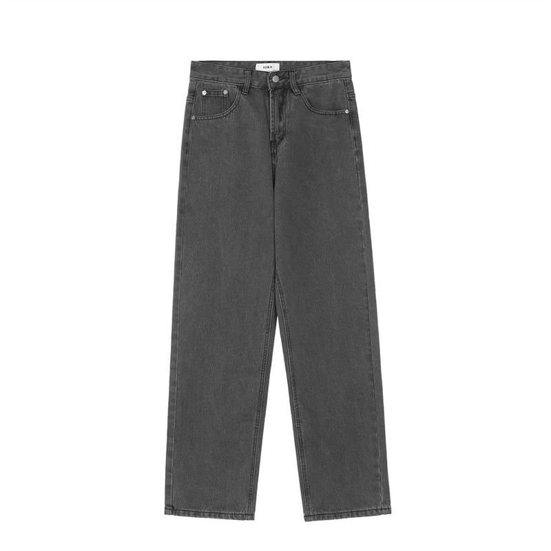 Men Jeans Simple Style Casual Distressed Loose