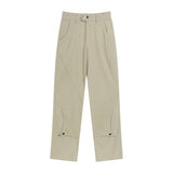 Men Jeans Stitching Personality Design Loose Cargo Pants