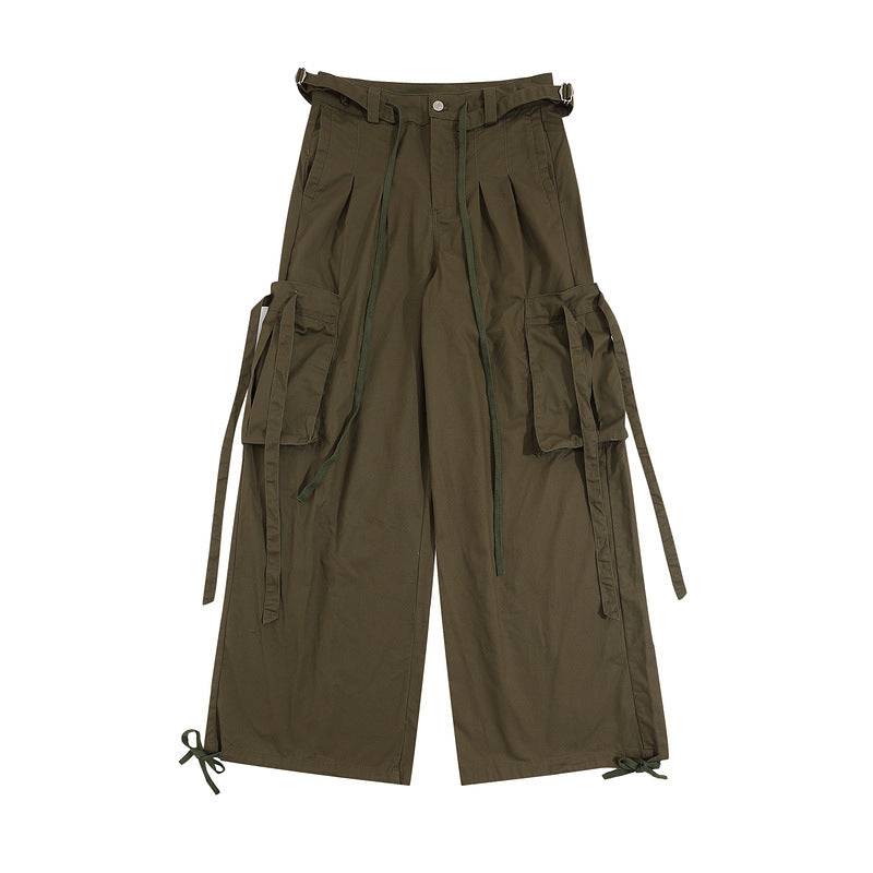 Cargo Pants Retro Large Pocket Overalls Loose Cityboy