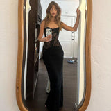 Women Dress Lace See-through Sexy Dress