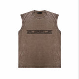 Purple Brand Distressed Tank T Shirts Distressed Sleeveless T-shirt Vest