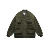 Unisex Coat Retro Baseball Coat Cotton Coat