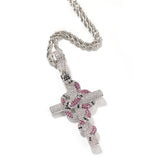Jewelry Colored Serpentine Cross Pendant Vintage Crosses Spectrum
