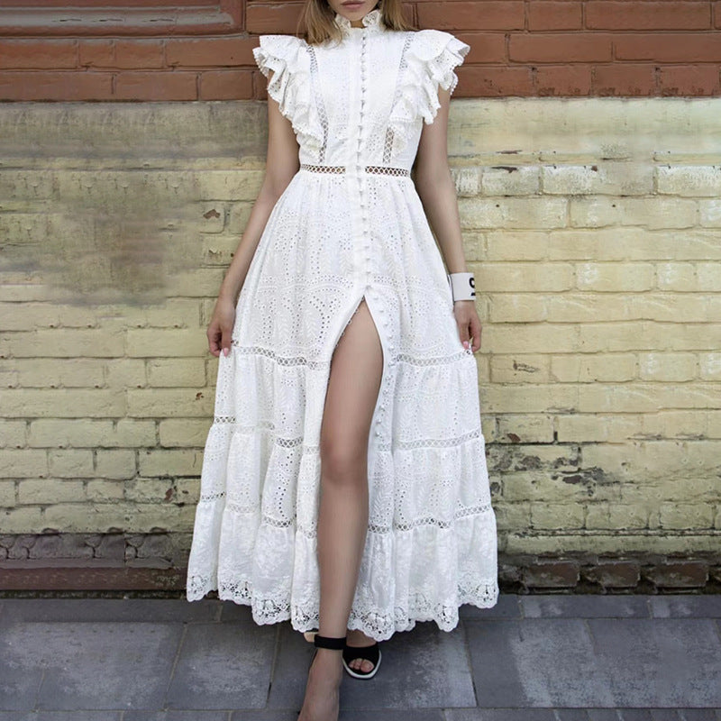 Bohemian Dress Fashion Hollowed-out Embroidery Dress