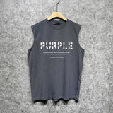 Purple Brand Tank T Shirts Sleeveless T-shirt Vest