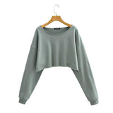 Women Hoodie Sexy Navel Fashionable Frayed Hem