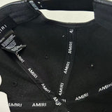 Amiri hat embroidery leather