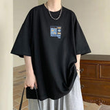 Men's and Women's  Oversized Cotton T-Shirt Hip Hop Street T-Shirt