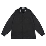 Men Long Sleeve T Shirt Men's Embroidered Letter Long Sleeve Shirt Shirt Coat
