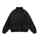 Men Cotton Padded Jacket Men's Thickened Warm Cotton Coat Jacket Baseball Uniform