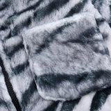 Men Cotton Mixed Jacket Coat Printed Plush Cotton Coat Jacket Loose Cotton Coat Winter Warm