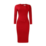 Women Dress Fashion Hip plus Size Dress