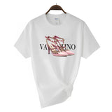 Cotton Letter Print Woman Men's T-shirt Cotton High Qua