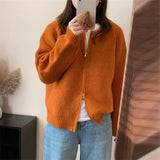 Women Knitted Cardigan Knitted Loose Niche Sweater