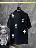 Chh Chrome Hearts T Shirts Pocket Handmade Button Casual Short Sleeve T-Shirt