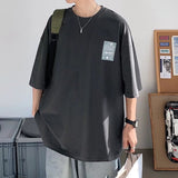 Men T Shirt Cotton Summer Loose Bottoming Shirt