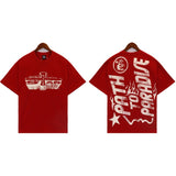 HS Shorts Distressed Casual Short Sleeve