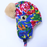 Stussy Hat Lei Feng Hat Winter Warm Fleece Thickened Ethnic Style