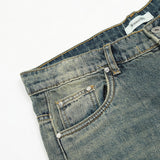Men Jeans Vintage Rough Edges