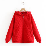 Women Cotton Coat plus Size Thin Hood Jacket Cotton