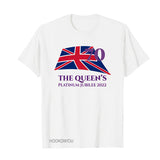 Inspired by Queen's Platinum Jubilee 2022 Elizabeth 70 Years T-shirt Short Sleeve T-shirt
