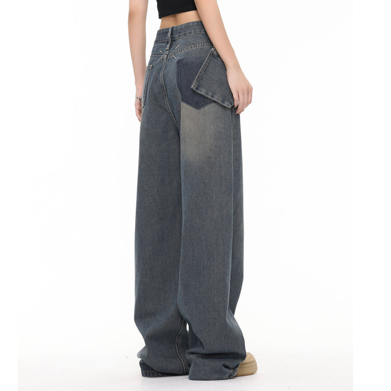 Men Jeans Retro Loose All-Match Casual