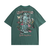Men T-shirt Graffiti Printing Vibe Summer