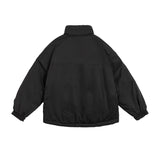 Unisex Coat Winter Vintage Cotton Coat Thickening Stand Collar