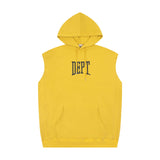 Gallery Dept Hoodie Letter Sleeveless Hooded Sweater
