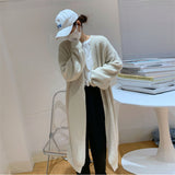 Women Knitted Cardigan Loose Sweater Long Sweater