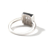 Rings Silver Square Zircon Ring ins St. Valentine's Spectrum