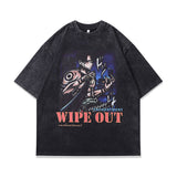 Men T-shirt Cartoon Animation Printed Vibe Idle Style