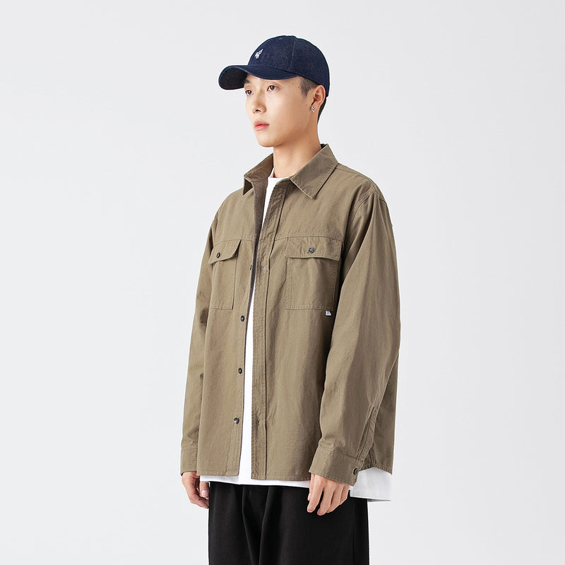 Unisex Shirt Retro Baggy Coat Casual