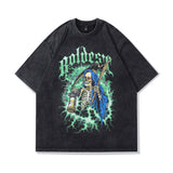 Men's T-Shirt Printed Short-Sleeved T-shirt Men's and Women's Loose