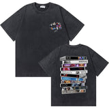 Washed Vintage Rapper Chris Brown 11:11 Tour Print T Shirt