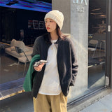 Women Knitted Cardigan Lazy Casual Loose Jacket