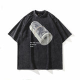 Men T-Shirt Summer Printed Loose Short Sleeve T-shirt