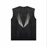 Purple Brand Distressed Tank T Shirts Distressed Sleeveless T-shirt Vest