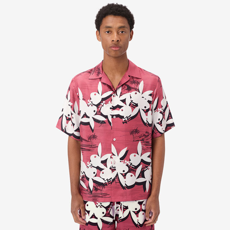 Amiri T Shirt Casual Hip Hop Satin Short Sleeve Shirt