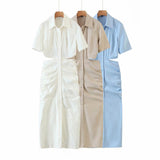 Women Dresses Pleated Dress