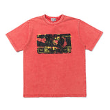C.e t shirts washed batik oil painting printing round neck short sleeve men and women