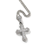 Jewelry Cross Necklace Copper Set Purple Zircon Light Luxury Crosses Spectrum St. Valentine's