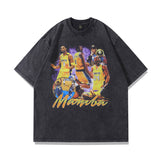 Men T-Shirt Retro Distressed Loose