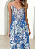 Women Dress V-neck Sexy Sling Dress