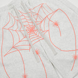 Men Shorts Spider Web Loose Personality Leisure Sports